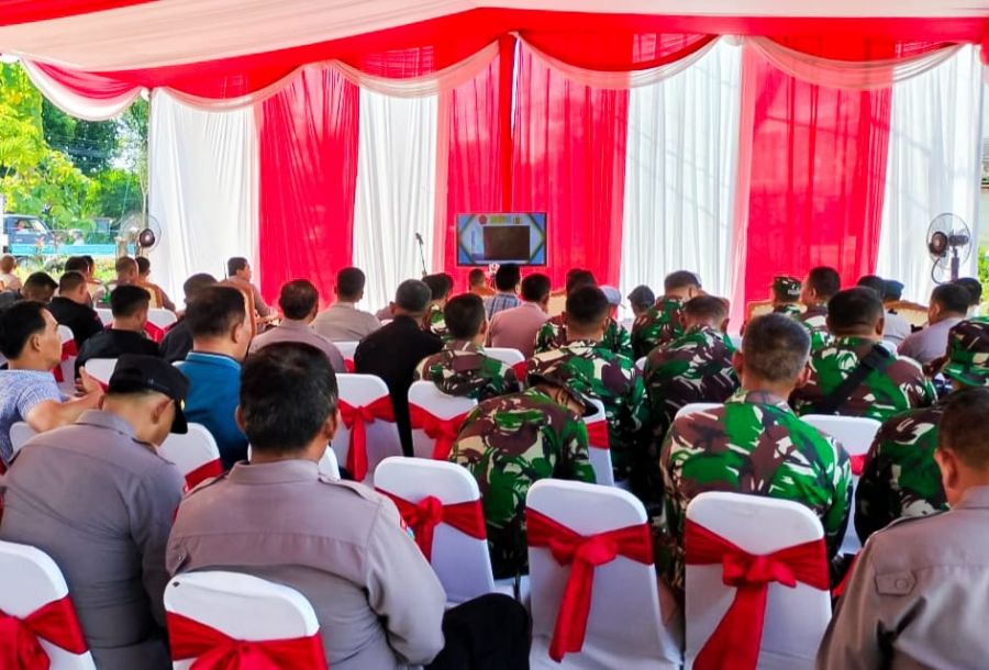 Dandim Bojonegoro ikuti Zoom Meeting Kegiatan Bulan Bakti TNI-Polri bersama Pangdam V Brawijaya