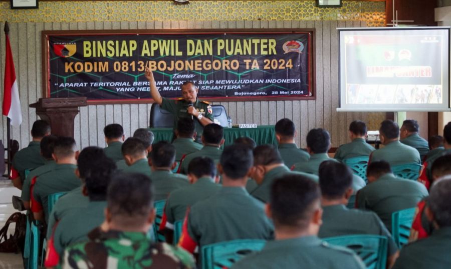 Dandim Bojonegoro: Selalu Waspada dalam Mencermati Perkembangan Situasi