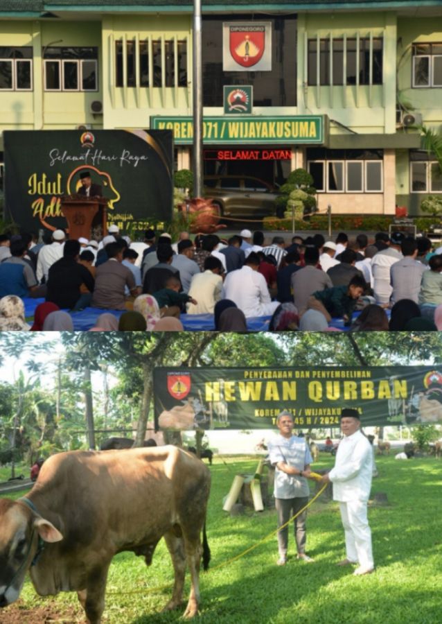 Danrem 071 Wijayakusuma Peringati Idul Adha 1445 H