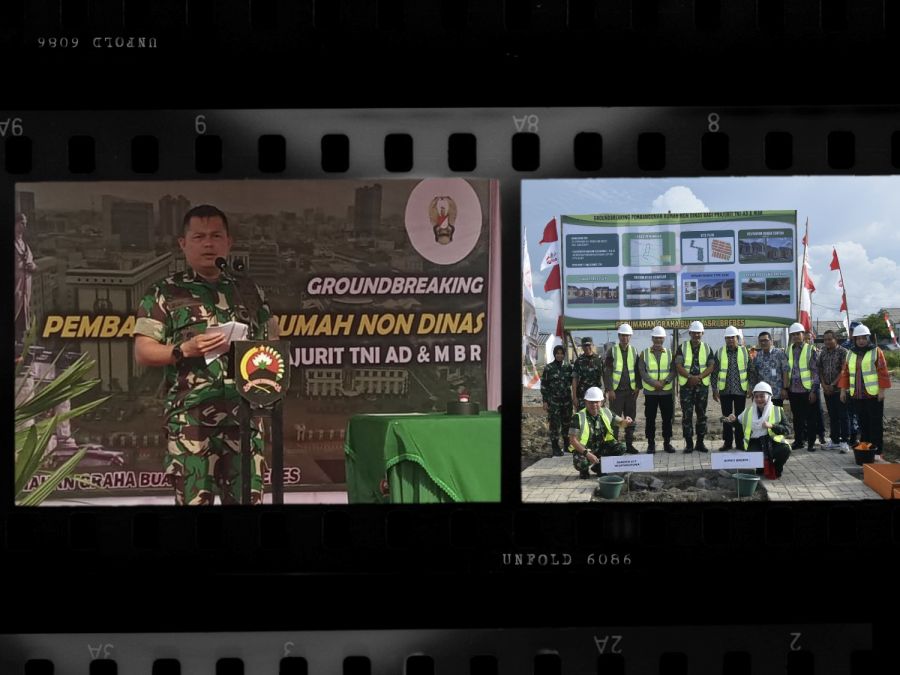 Danrem 071/Wijayakusuma Ground Breaking Pembangunan Rumah Bagi Prajurit TNI AD Dan MBR di Brebes