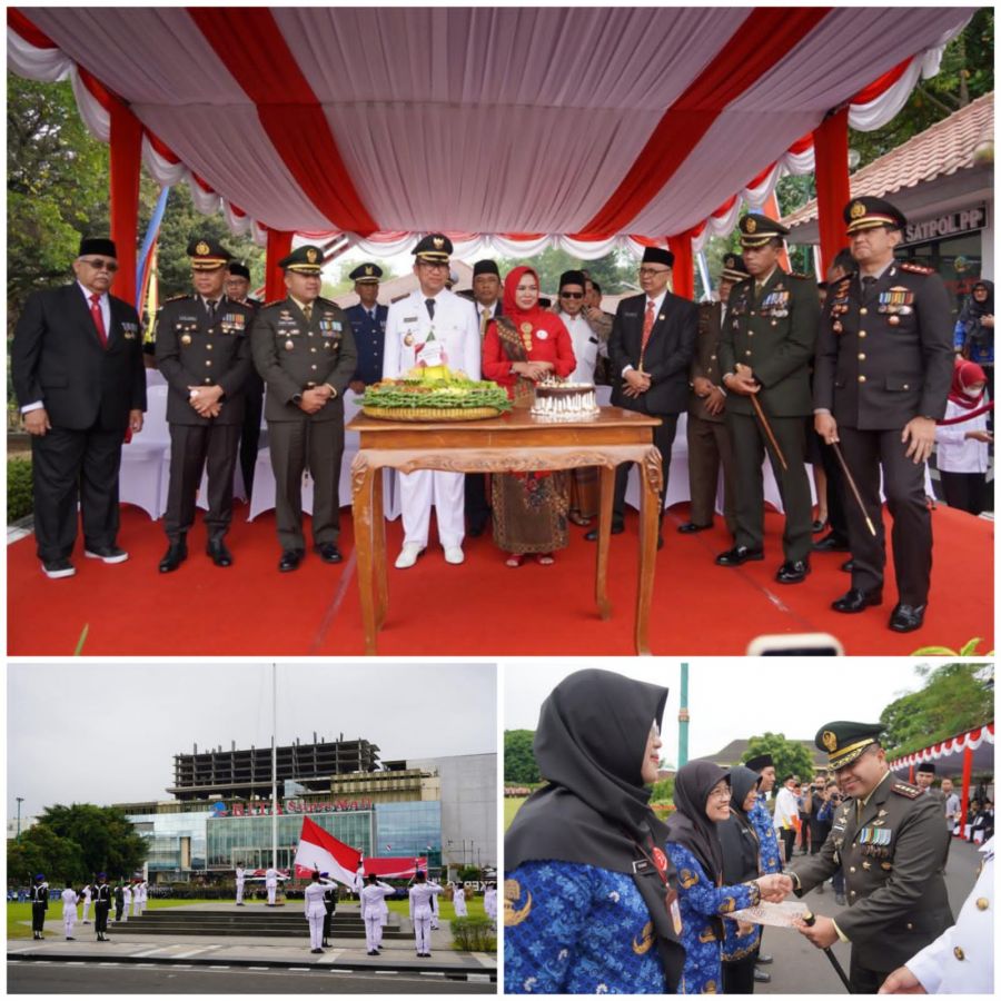 Danrem 071/Wijayakusuma Ikuti Upacara  Memperingati Hari Proklamasi Kemerdekaan Republik Indonesia