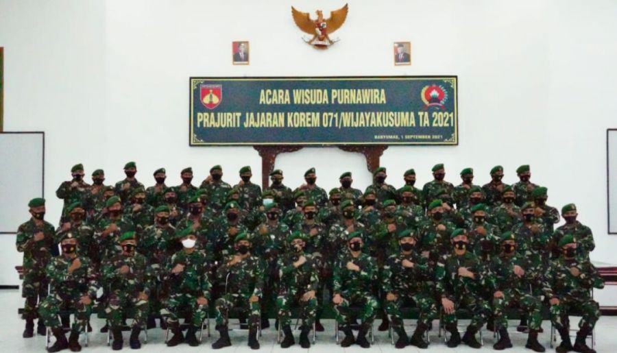 Danrem 071/Wijayakusuma Pimpin Wisuda Purnawira Prajurit Korem 071/Wijayakusuma