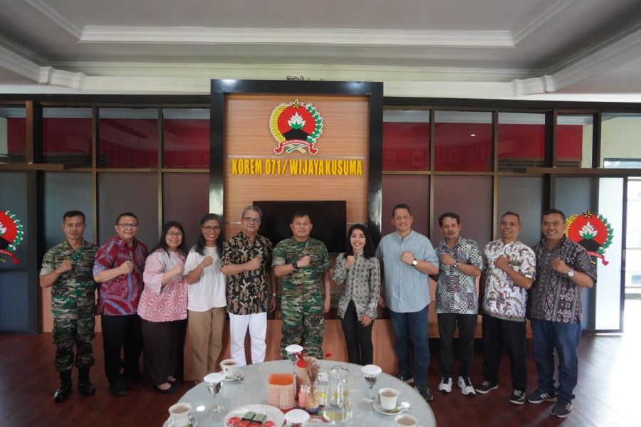 Danrem Wijayakusuma Terima Kunjungan Pengurus Badan Musyawarah Antar Gereja Nasional DPC Banyumas