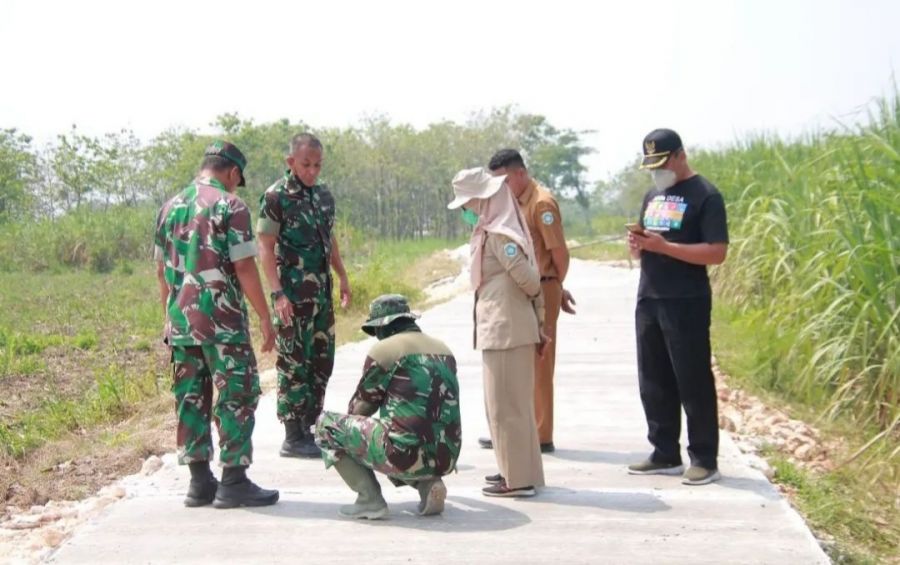 Dansatgas Pastikan Kualitas Terbaik dalam TMMD 114 Kodim 0812 Lamongan