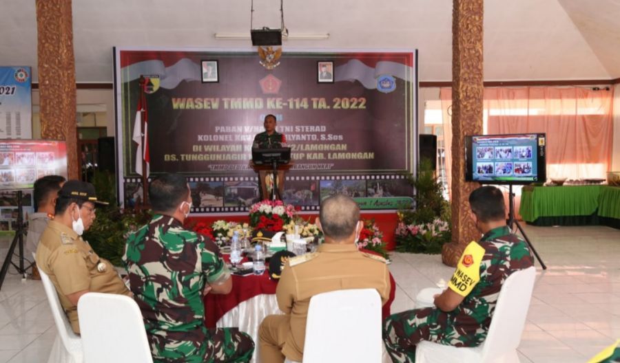 Dansatgas TMMD 114 Sambut Kunjungan Tim Wasev TNI di Tunggunjagir