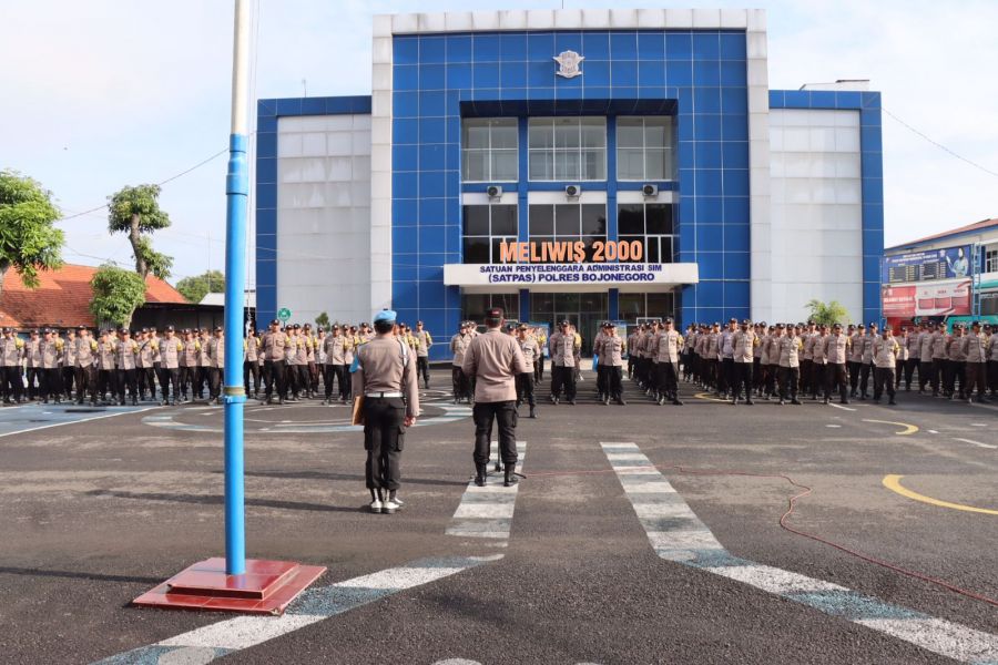 Dihadapan Ratusan Bhabinkamtibmas, Ini Pesan Kapolres Bojonegoro