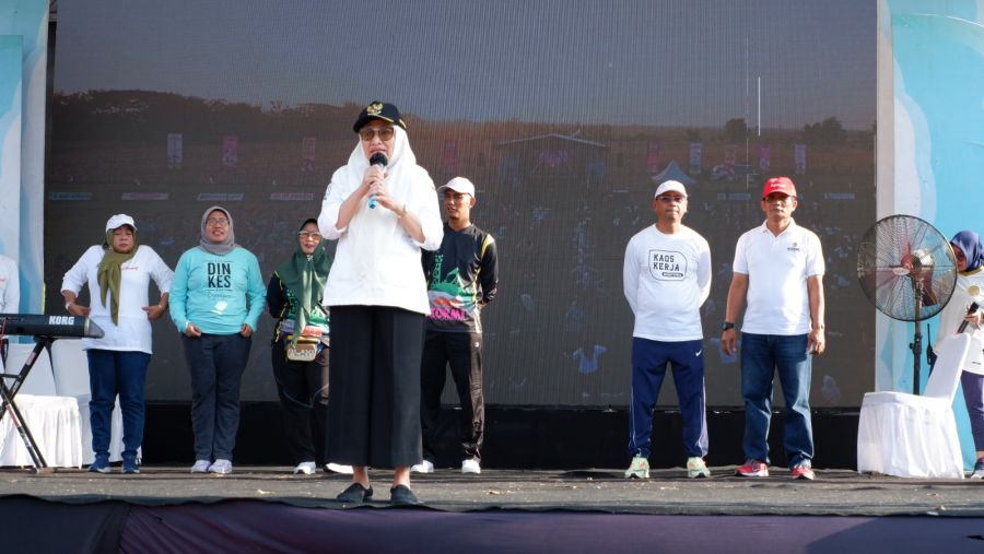 Dinkes dan KORMI Kabupaten Bojonegoro Berkolaborasi, Sosialisasi Bantuan MP-ASI dan Olahraga