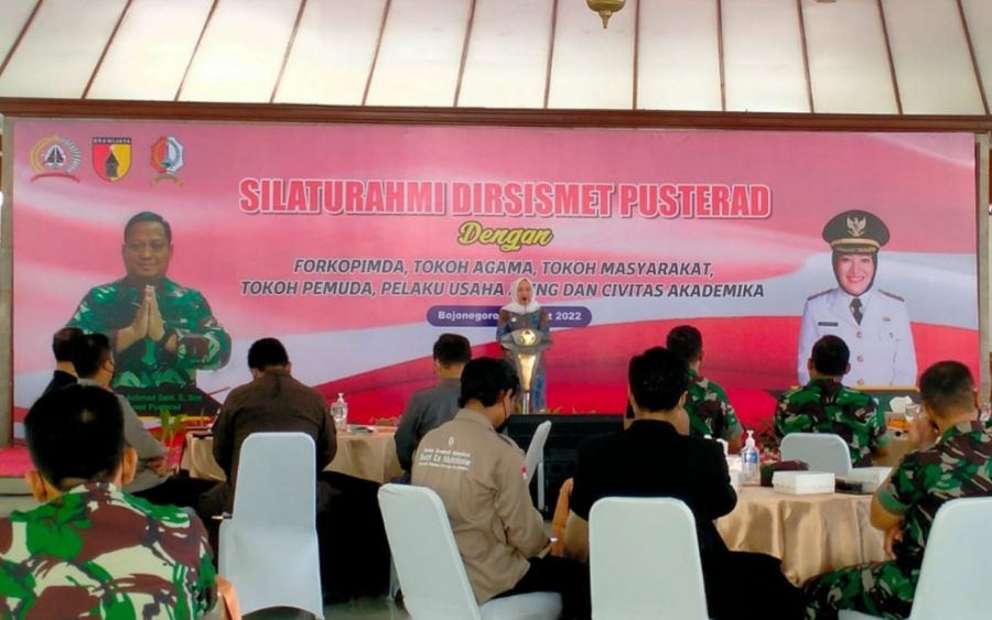 Disambut Forkopimda Bojonegoro, Dirsismet Pusterad Ajak Tingkatkan IPM untuk Pembangunan Nasional 