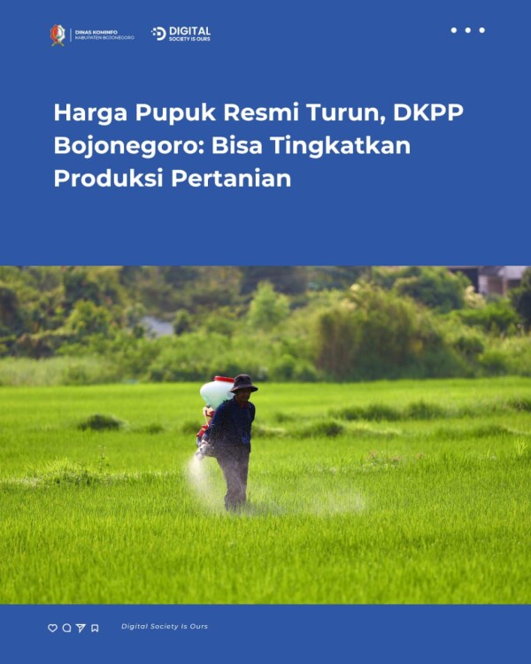 DKPP Bojonegoro: Bisa Tingkatkan Produksi Pertanian