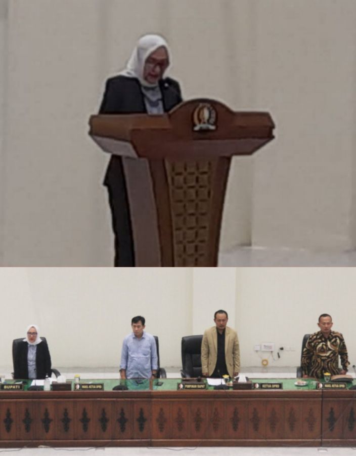 DPRD Bojonegoro Gelar Rapat Paripurna Penyampaian Raperda Pertanggungjawaban Pelaksanaan APBD Tahun 