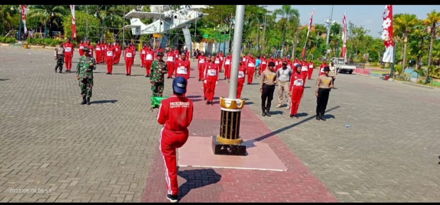 Kesiapan Detik-detik Proklamasi Kemerdekaan, Fisik dan Mental Paskibra Lamongan Terus di Gembleng