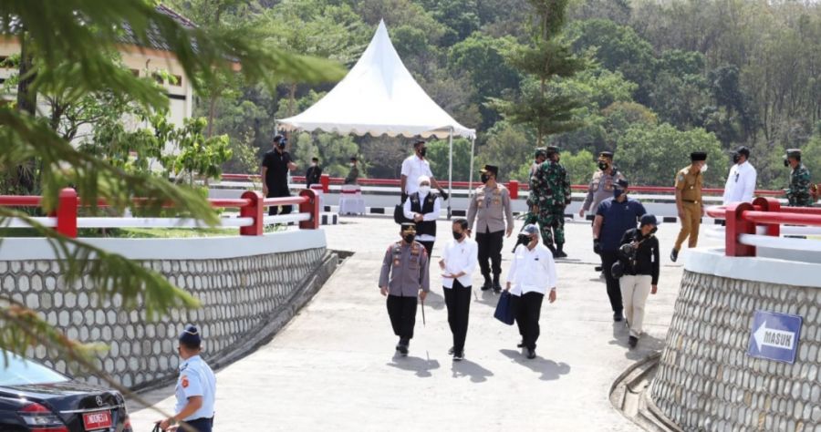 Forkopimda Jatim Dampingi Presiden Resmikan Bendungan Bendo Ponorogo