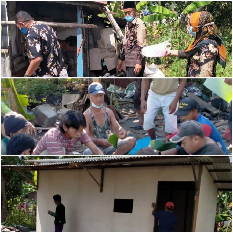 Giat Gotong Royong, Masyarakat Desa Dander Bangun Rumah ODGJ Hadiah Dihari Kemerdekaan