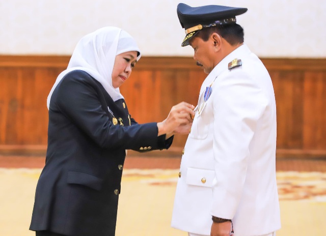 Gubernur Khofifah Indar Parawansa Lantik Marhaen Djumadi sebagai Bupati Nganjuk