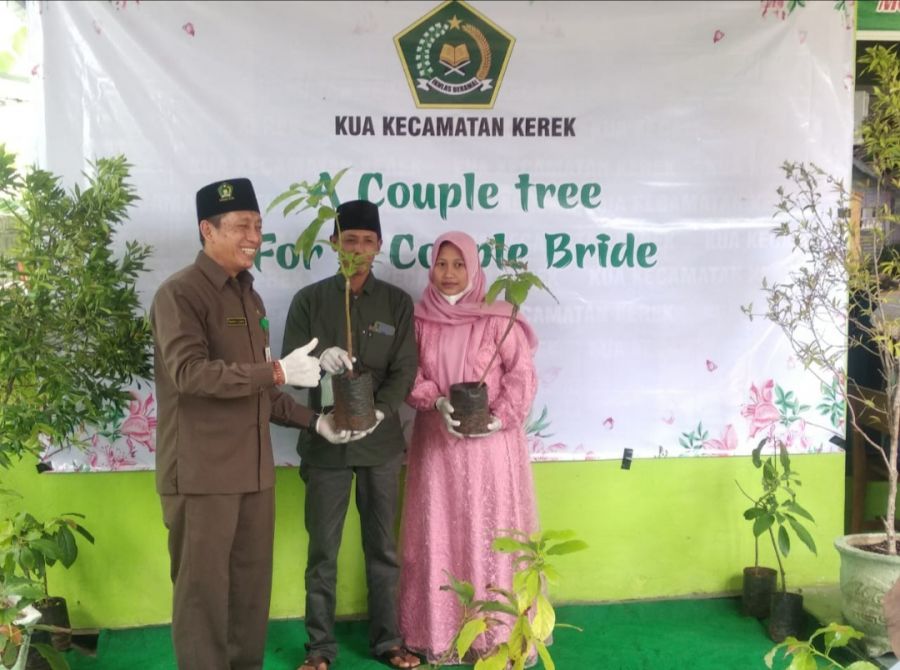 Hadiah Sepasang Pohon Untuk Sepasang Pengantin Baru
