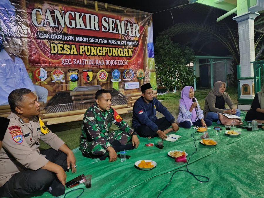 Harkamtibmas Gelar Cangkir Semar Bersama Tiga Pilar di Kalitidu