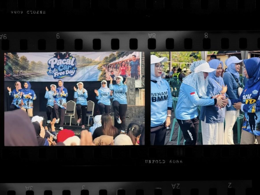 Hj. Cantika Wahono dan Hj. Nurul Azizah Hadiri Launching CFD Kali Pacal di Sukosewu