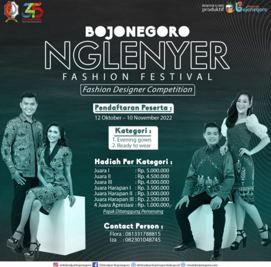 Ikuti Bojonegoro Nglenyer Fashion Festival secara Gratis, Total Hadiah Rp 53 Juta