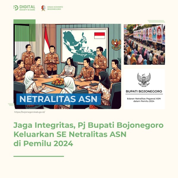 Jaga Integritas, Pj Bupati Bojonegoro Keluarkan SE Netralitas ASN di Pemilu 2024