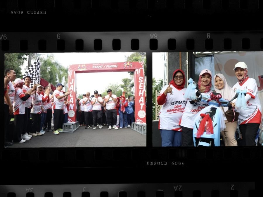 Jalan Santai PMI Bojonegoro Berlangsung Penuh Semangat