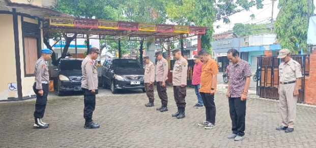 Jelang Pencoblosan, Polsek Sumberrejo Laksanakan Pengamanan Wilayah