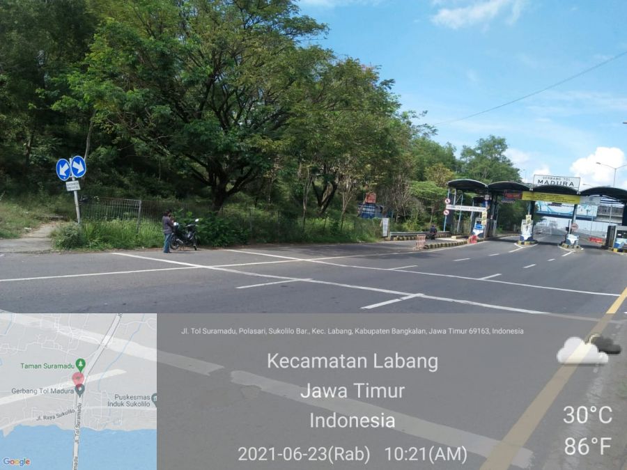 Gerbang Tol Suramadu Sisi Madura Sudah Tidak Ada Penyekatan dan Swab Antigen