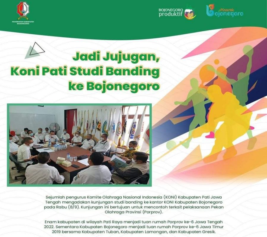 Kabupaten Bojonegoro Menjadi Jujugan KONI Kabupaten Pati Datang Studi Banding 