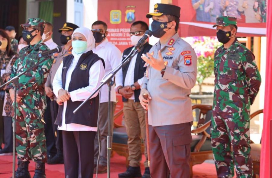 Kapolda Jatim saat Serbuan Vaksinasi di SMAN 2 Surabaya: Saya Bangga Pernah Sekolah Disini