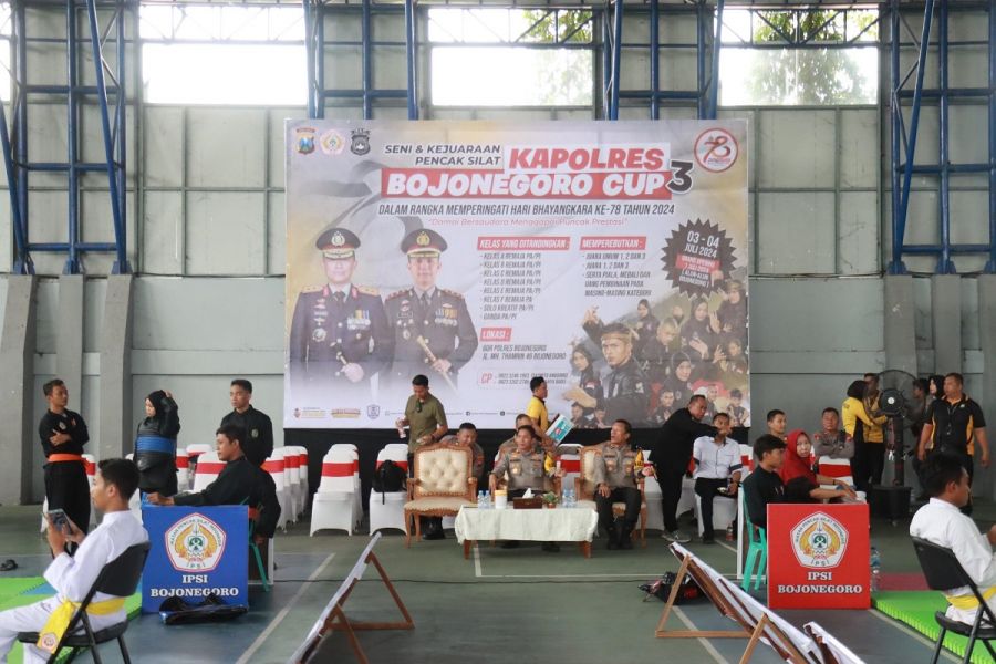 Kapolres Bojonegoro Cup ke 3 Tahun 2024 Resmi Dibuka Jaring Bibit Pesilat Berprestasi