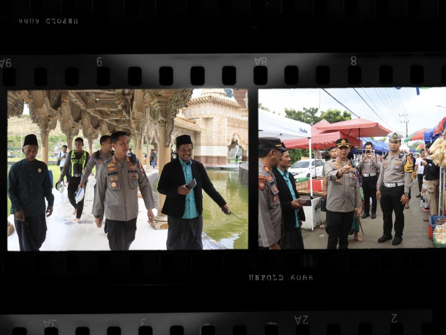 Kapolres Bojonegoro Pantau Pengamanan Wisata Religi di Masjid Margomulyo