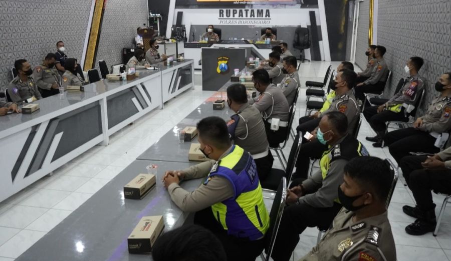 Kapolres Bojonegoro Pimpin Lat Pra Ops Patuh Semeru 2021