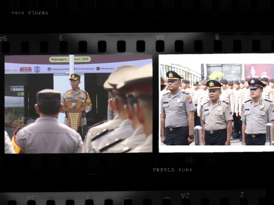 Kapolres Bojonegoro pimpin Upacara Kenaikan Pangkat Anggota