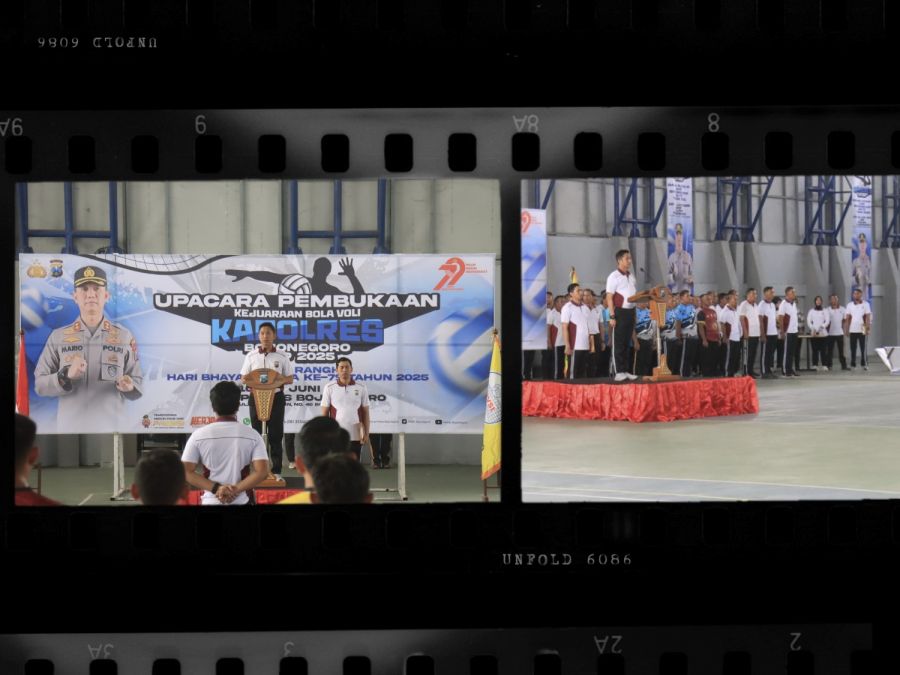 Kapolres Bojonegoro Resmi Buka Kejuaraan Bola Voli “Kapolres Bojonegoro Cup 2025”.