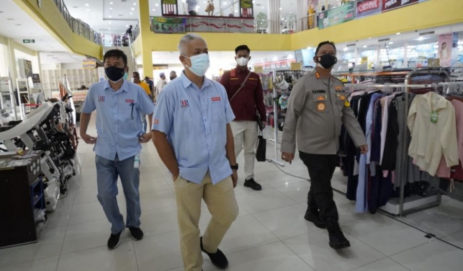 Kapolres Cek Supermarket di Masa PPKM