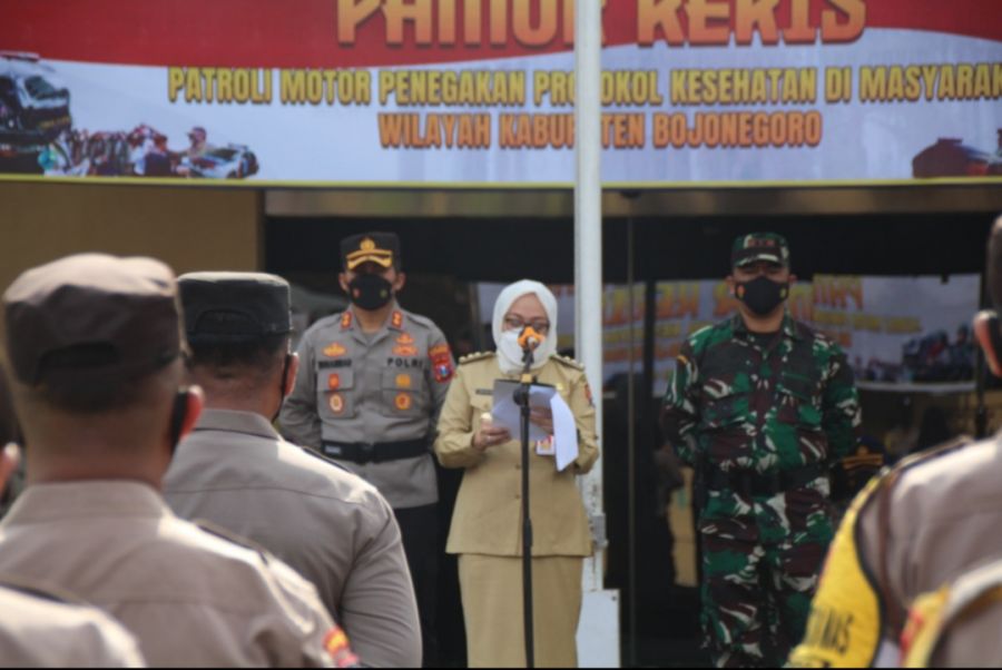 Kapolres Dan Dandim Dampingi Bupati Pimpin Apel Gelar Pasukan “PAMOR KERIS”