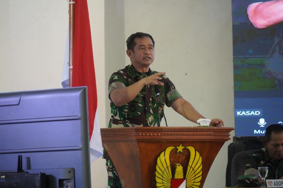 Kasad Kunjungi Makorem 071/Wijayakusuma