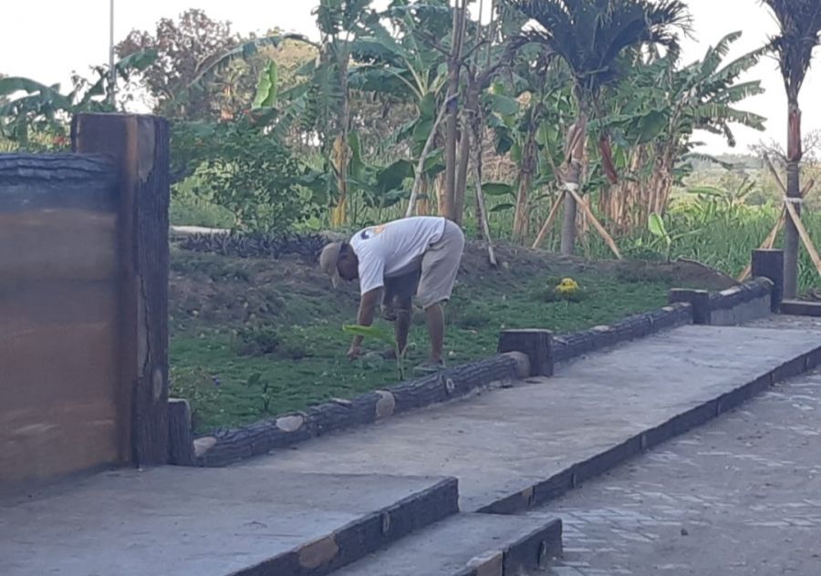 Kasno, Warga Tunggunjagir yang Rajin Rawat Sendang Lumbang Hasil Karya TMMD 114 Kodim 0812 Lamongan
