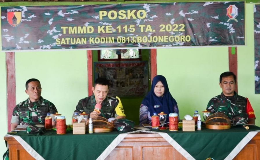 Kegiatan TMMD 115 di Sekaran Bojonegoro dikunjungi Tim Wasev Staf Teritorial Mabes TNI