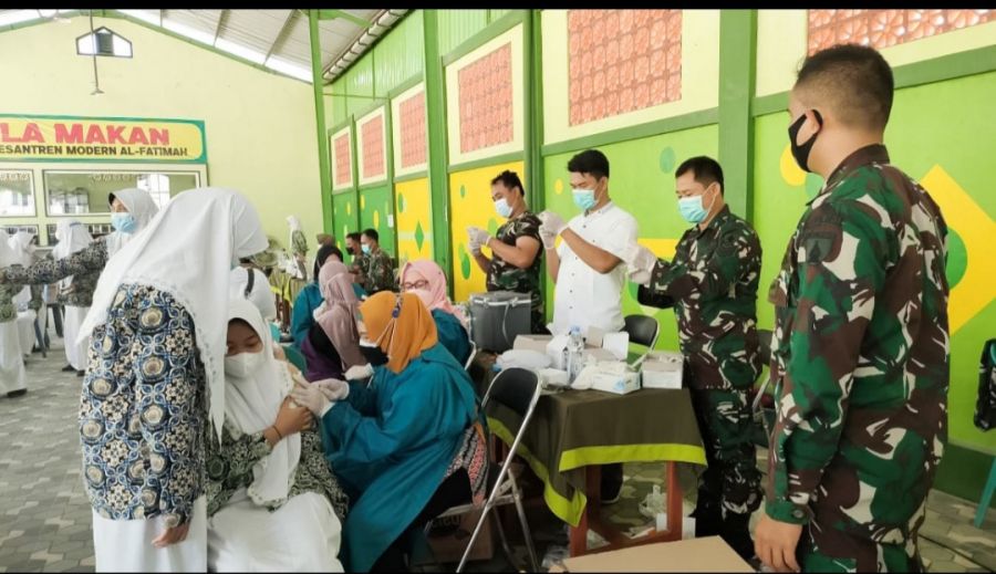 Kejar Herd Immunity, Kodim Bojonegoro Gelar Serbuan Vaksinasi Serentak di Empat Lokasi