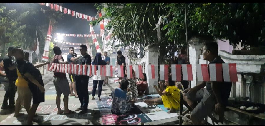 Kekompakan Warga dan Anggota Satgas TMMD 114 Kodim 0812 Lamongan