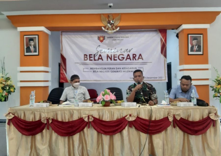 Kelompok Masyarakat Sandhi Yudha Wibawa Lamongan Mengadakan Seminar Bela Negara