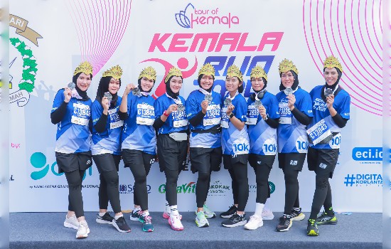 Kemala Run 2024, Bhayangkari Cabang Bojonegoro Perkenalkan Ikat Kepala “Mliwis Putih“