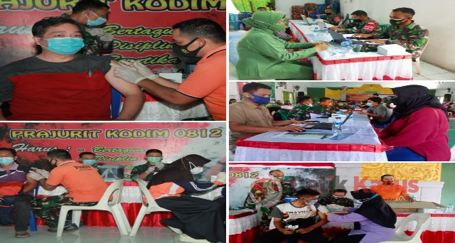 Kodim 0812 Lamongan Gelar Vaksin Tahap ke-2 untuk Masyarakat