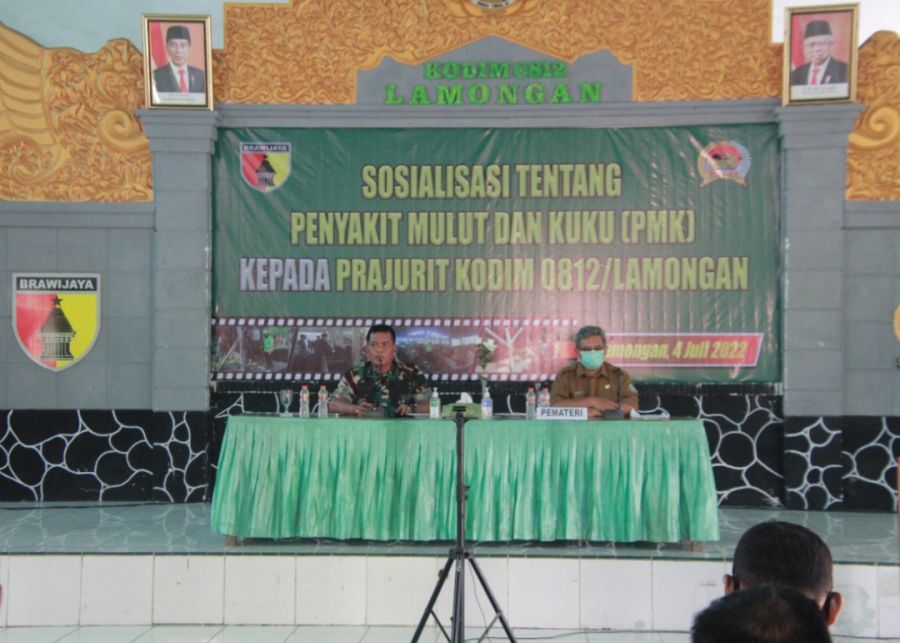 Kodim 0812 Lamongan terima soialisasi terkait Pecegahan PMK