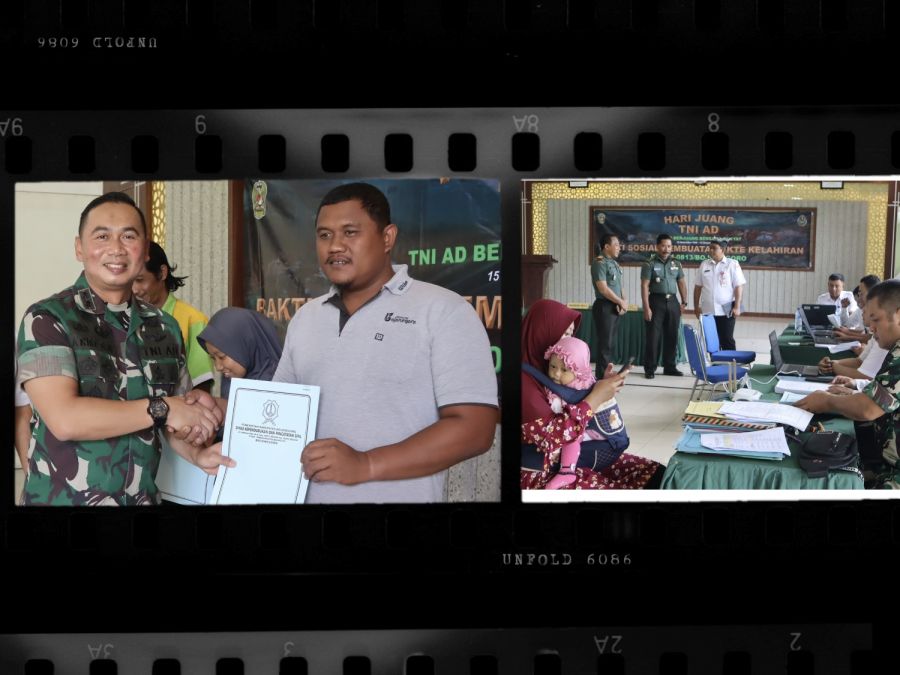 Kodim 0813  Bojonegoro gelar Bakti Sosial Pembuatan Akte Kelahiran Gratis