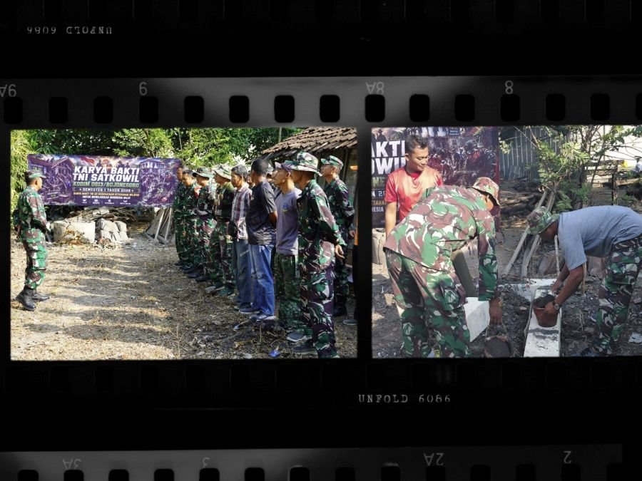Kodim 0813 Bojonegoro Gelar Karya Bakti TNI Satkowil Semester I Tahun 2026