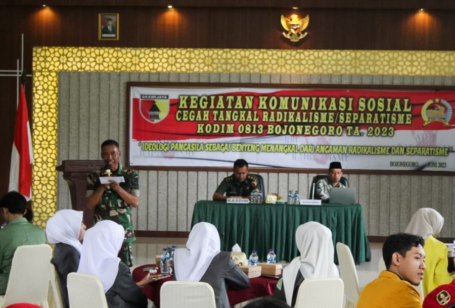 Kodim 0813 Bojonegoro gelar Komsos Cegah Tangkal Radikalisme/Separatisme