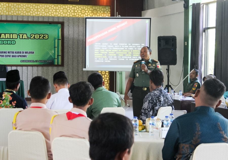 Kodim 0813 Bojonegoro Gelar Pembinaan Jaring Mitra Karib, Tingkatkan Hubungan Silaturahmi