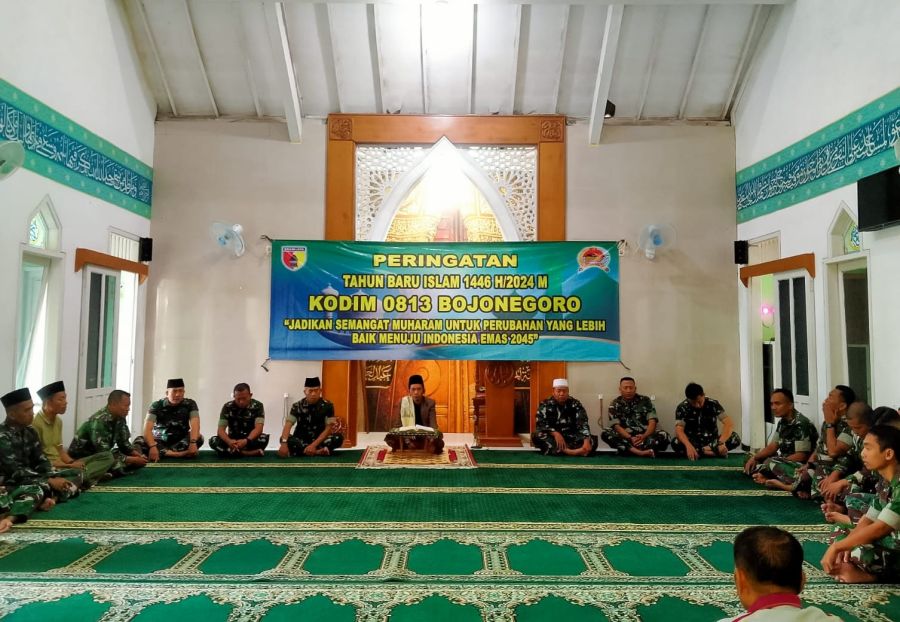 Kodim 0813 Bojonegoro Gelar Peringatan Tahun Baru Islam 1446 Hijriyah