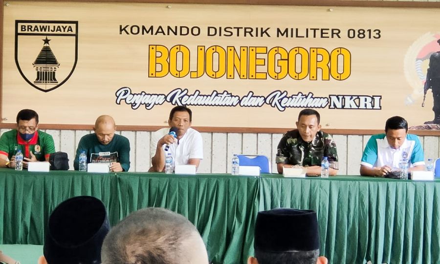 Kodim 0813 Bojonegoro Gelar Rakor Kesiapan Turnamen Liga Santri Piala KSAD